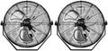 18'' 3 Speed Metal Ventilation Fan 2-Pack F5922