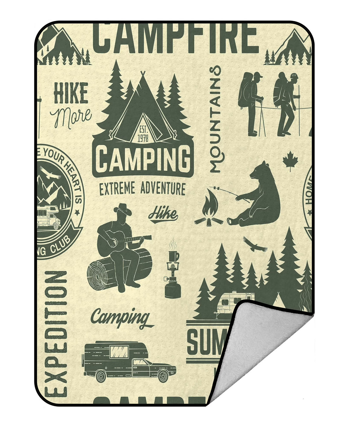 58x80 inch Fleece Throw Blanket G51497