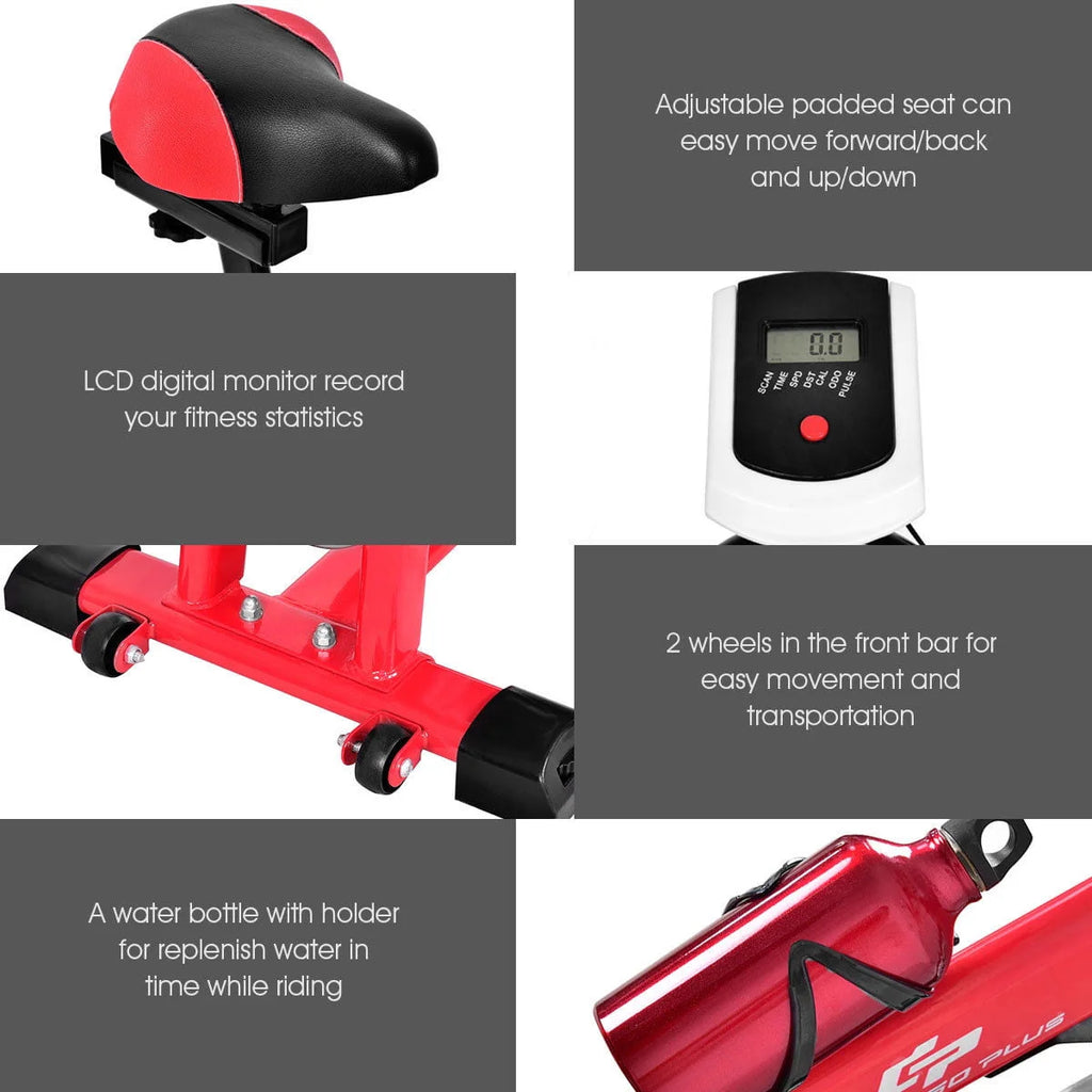 Adjustable Exercise Bike with 18lb Flywheel R19461