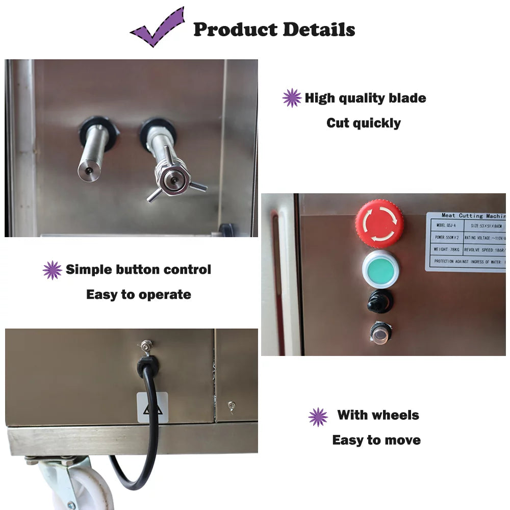 Shredded Meat Cutting Machine with Double Motor Y4074