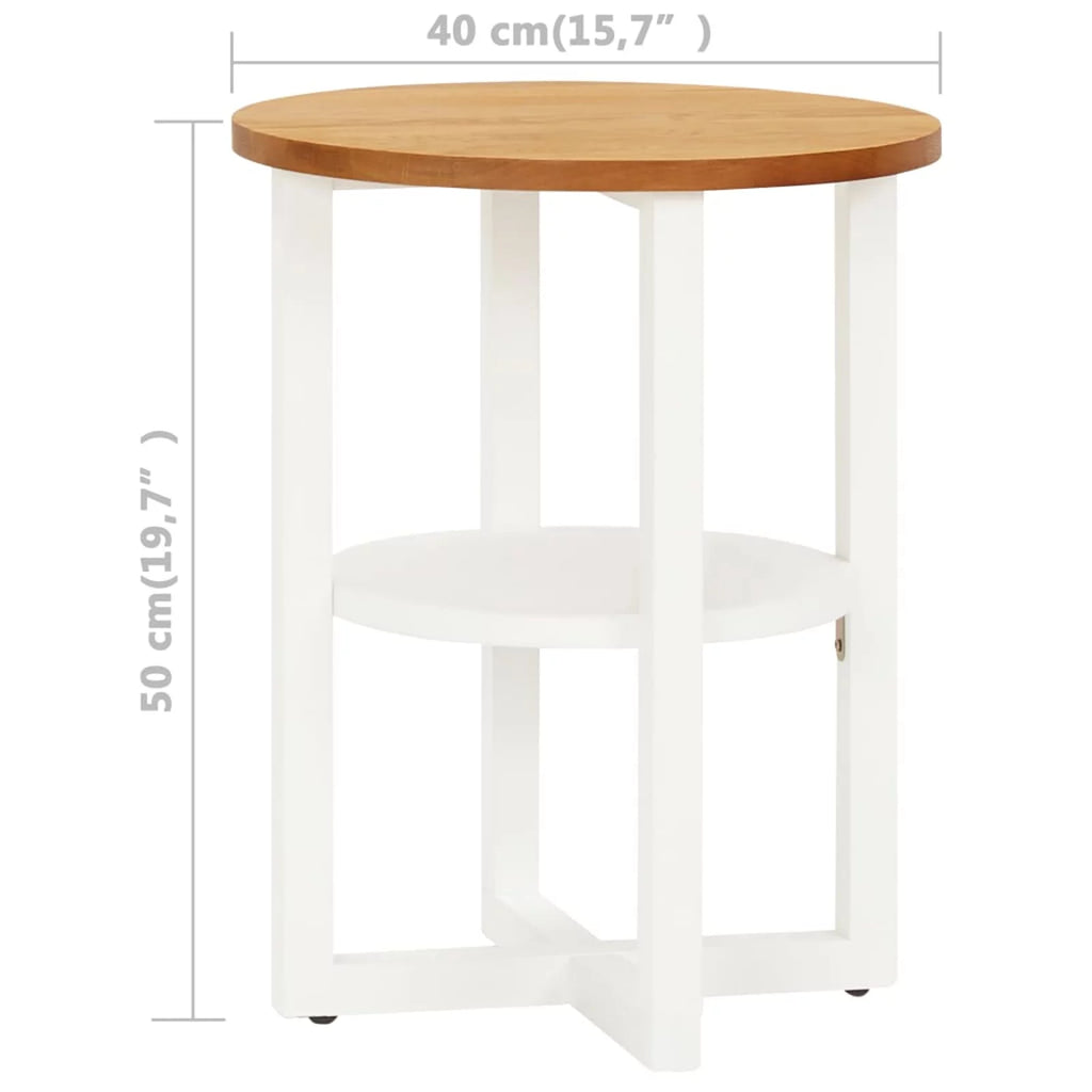 15.7"x19.7" Solid Oak Wood Table D35568