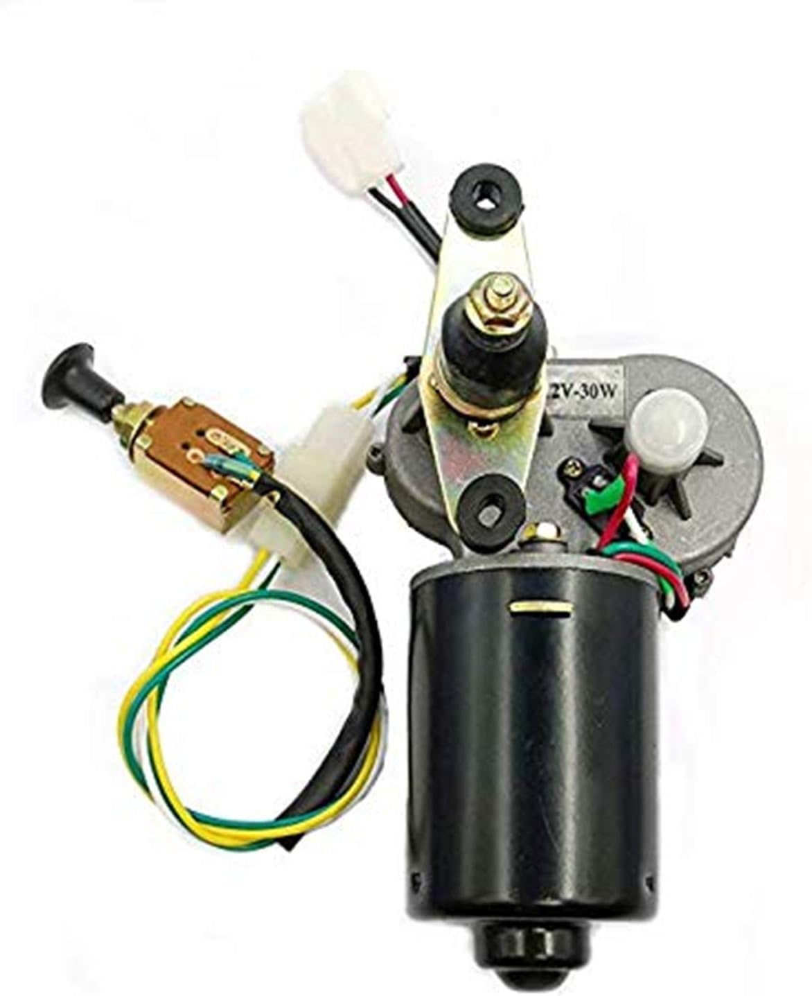 12V Electric UTV Windshield Wiper Motor Kit Hard Coated Polycarbonate Pack of 2 Z878502