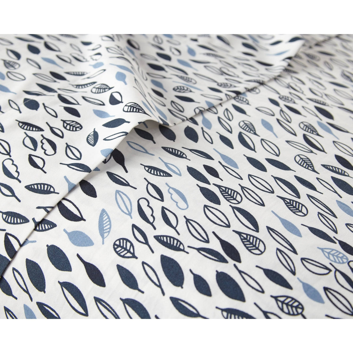 Blue 4-Piece Printed Bed Sheet Set A874737