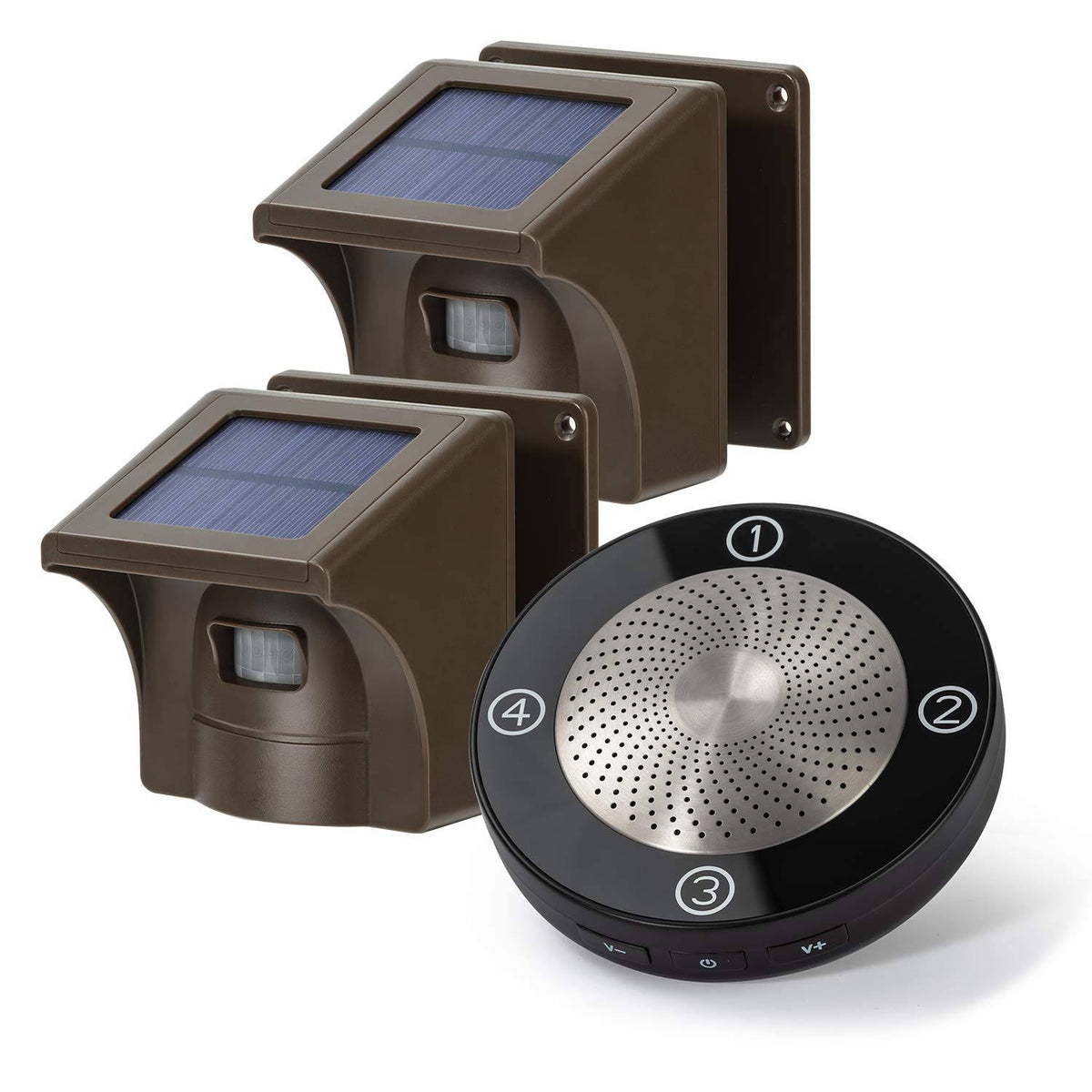 Solar Wireless Driveway Alarm Outdoor Weather Resistant Motion Sensor & Detector O18732