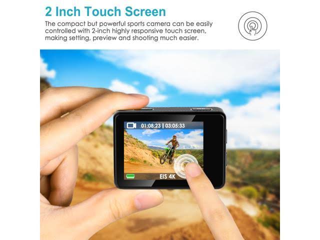 4K Waterproof Action Camera with Touch Screen R2462