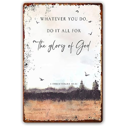 Bible Verse Wall Art Metal Sign G67131
