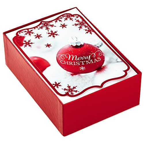 40 Cards with Envelopes and Gold Seals Christmas Boxed Card Assortment P6976
