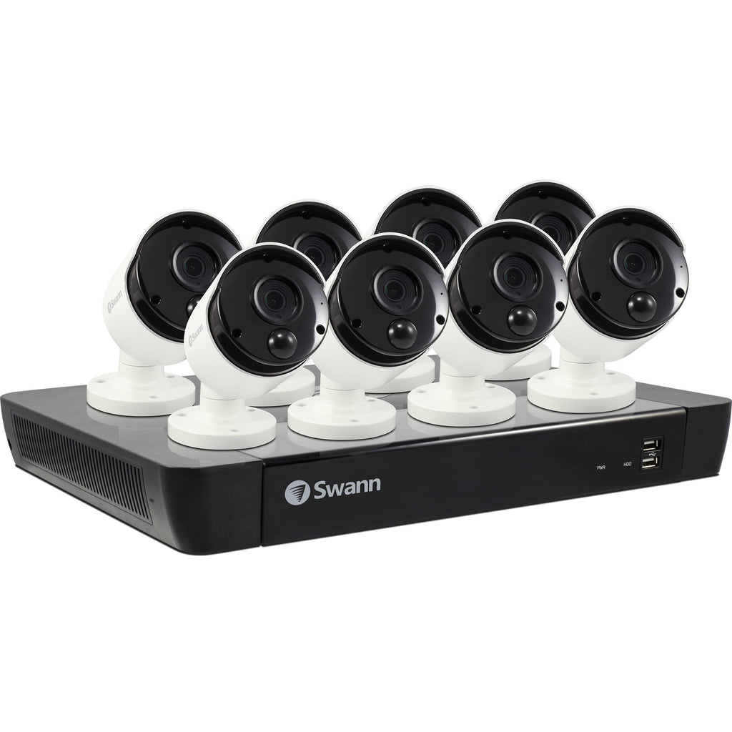 16-Channel NVR with 8 Wired Outdoor Cameras Night Vision 2 TB S189