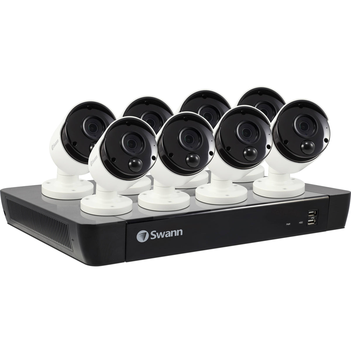 16-Channel NVR with 8 Wired Outdoor Cameras Night Vision 2 TB S189