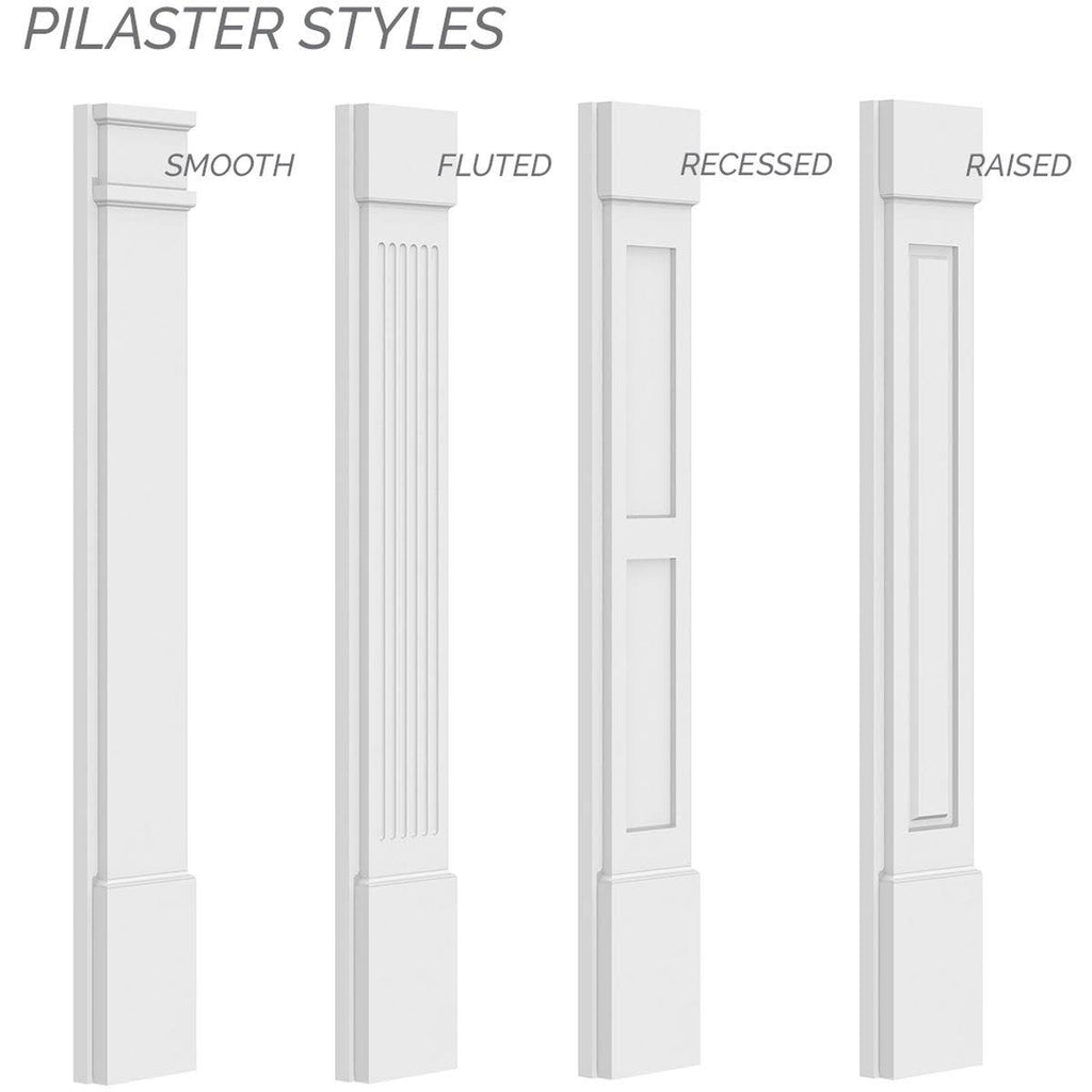 PVC Pilaster with Capital & Base (Pair) Y546792