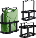 2 Pcs 5 Gallon 20 Liter Metal Lockable Jerry Can Mount Holder Black T180674