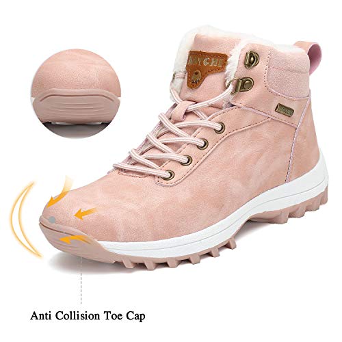 Mens Hiking Boots Winter Warm Snow Boot Water Resistant Non Slip Soft Lined C23232