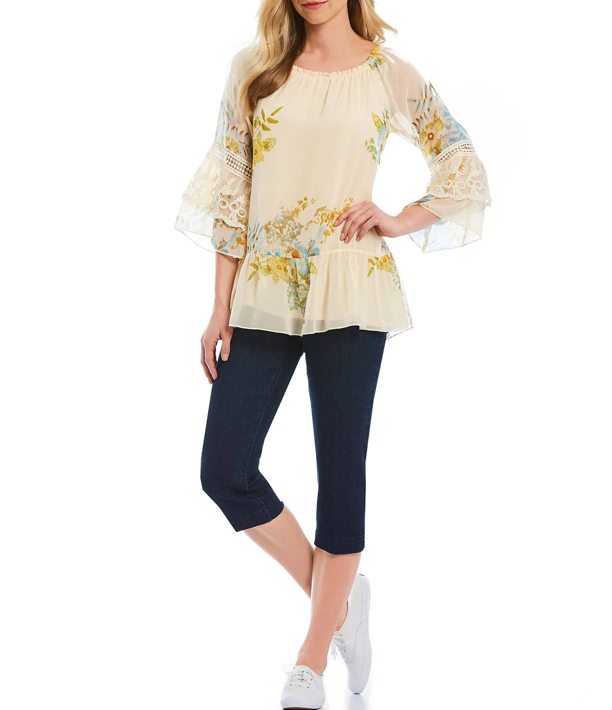 Pull-On Capri Pants Denim T802