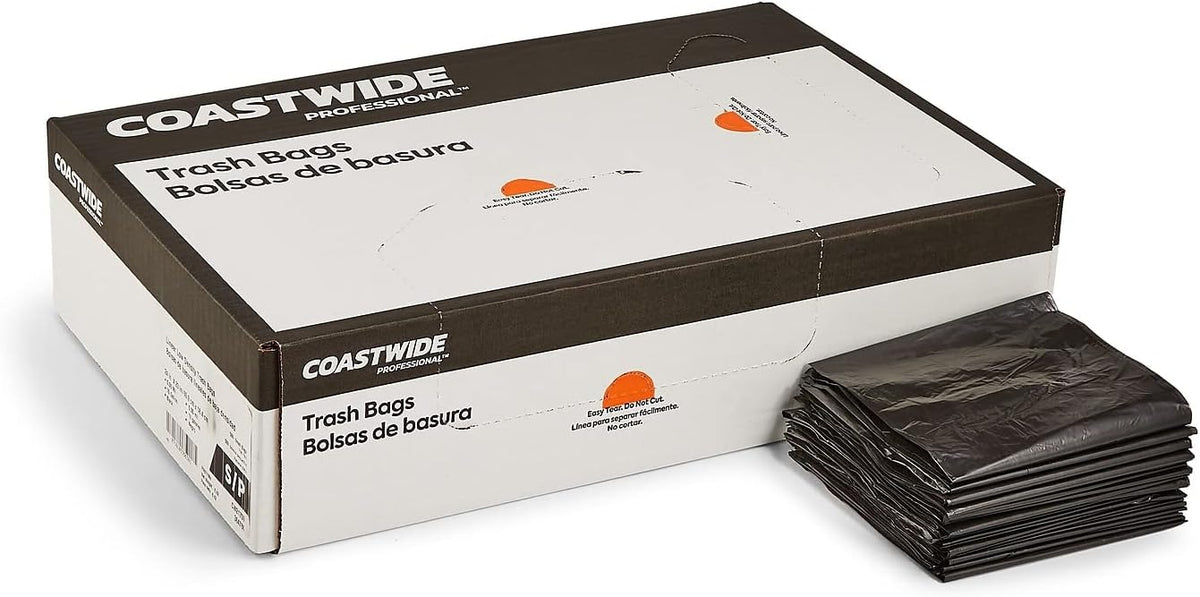 500 CT 7-10 Gal Black Trash Bags F137641