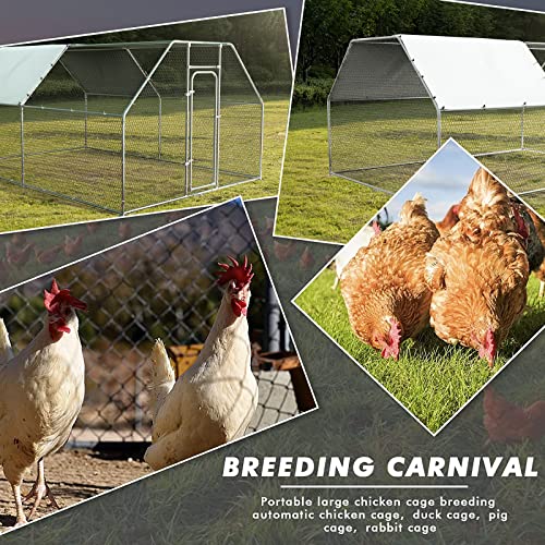 Metal Chicken Coop with Waterproof Cover O865