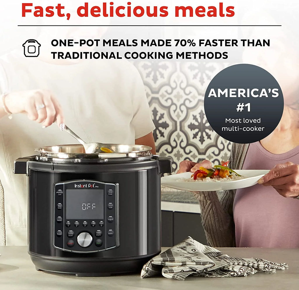 10-in-1 Slow Cooker, Rice/Grain Cooker, 8 Quart Ceramic Non Stick Inner Cooking Pot T3905