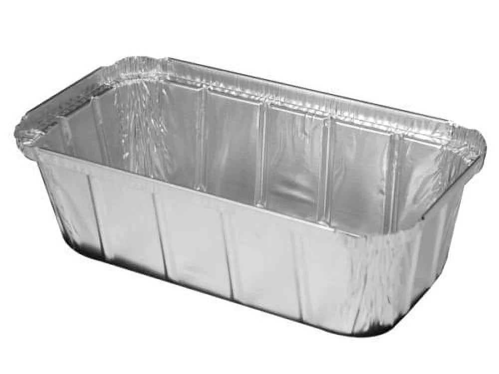 Disposable Aluminum Foil Loaf Pan with Clear Dome Lid (Pack of 25) O29978