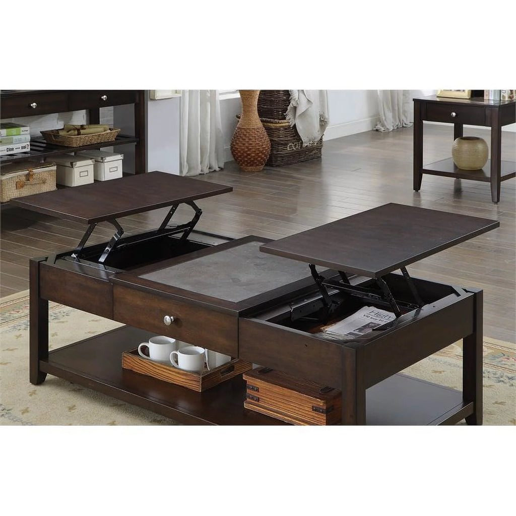 Espresso Lift-top Wood Coffee Table O83706