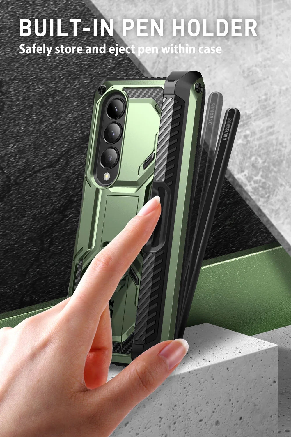 Dark Green Protective Cell Phone Case O5479