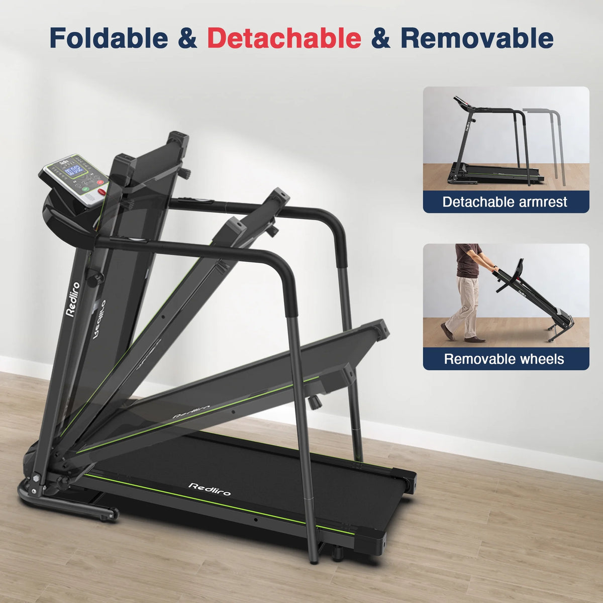 Folding Treadmill Walking Machine 2.25HP 300lbs T87601