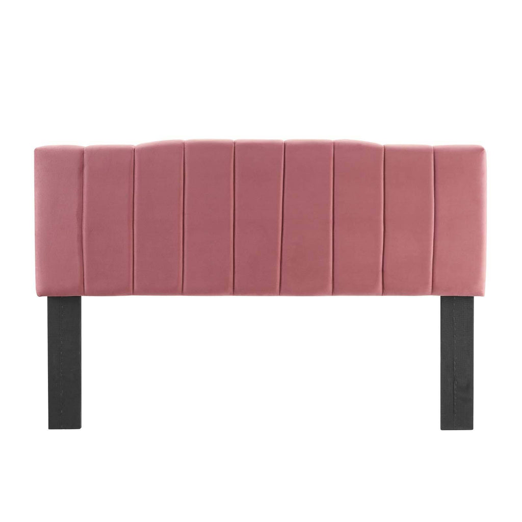 Navy Performance Velvet Full/Queen Headboard F825