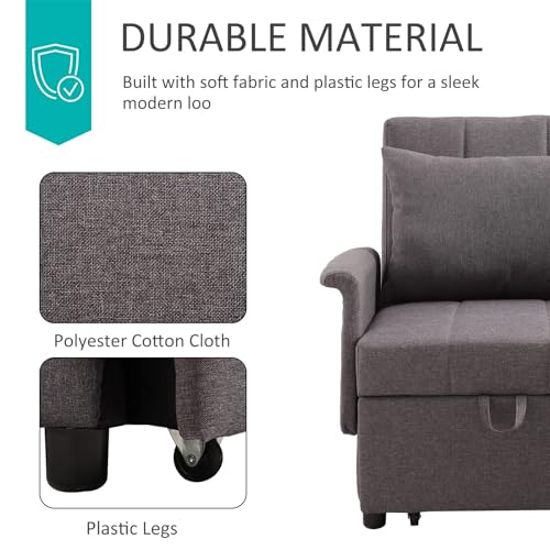 PU Leather Sleeper Chair Bed with Adjustable Backrest L665