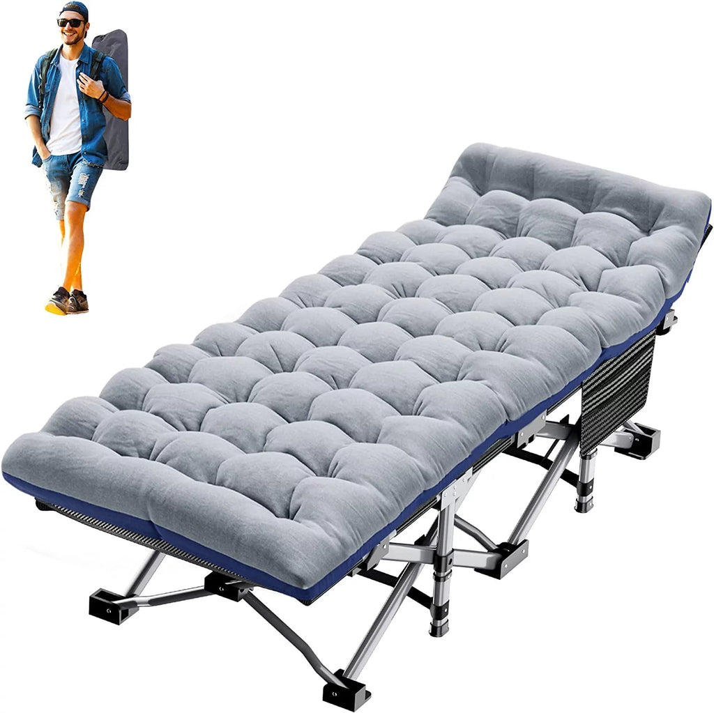 Folding Camping Cot with Carry Bag I925964