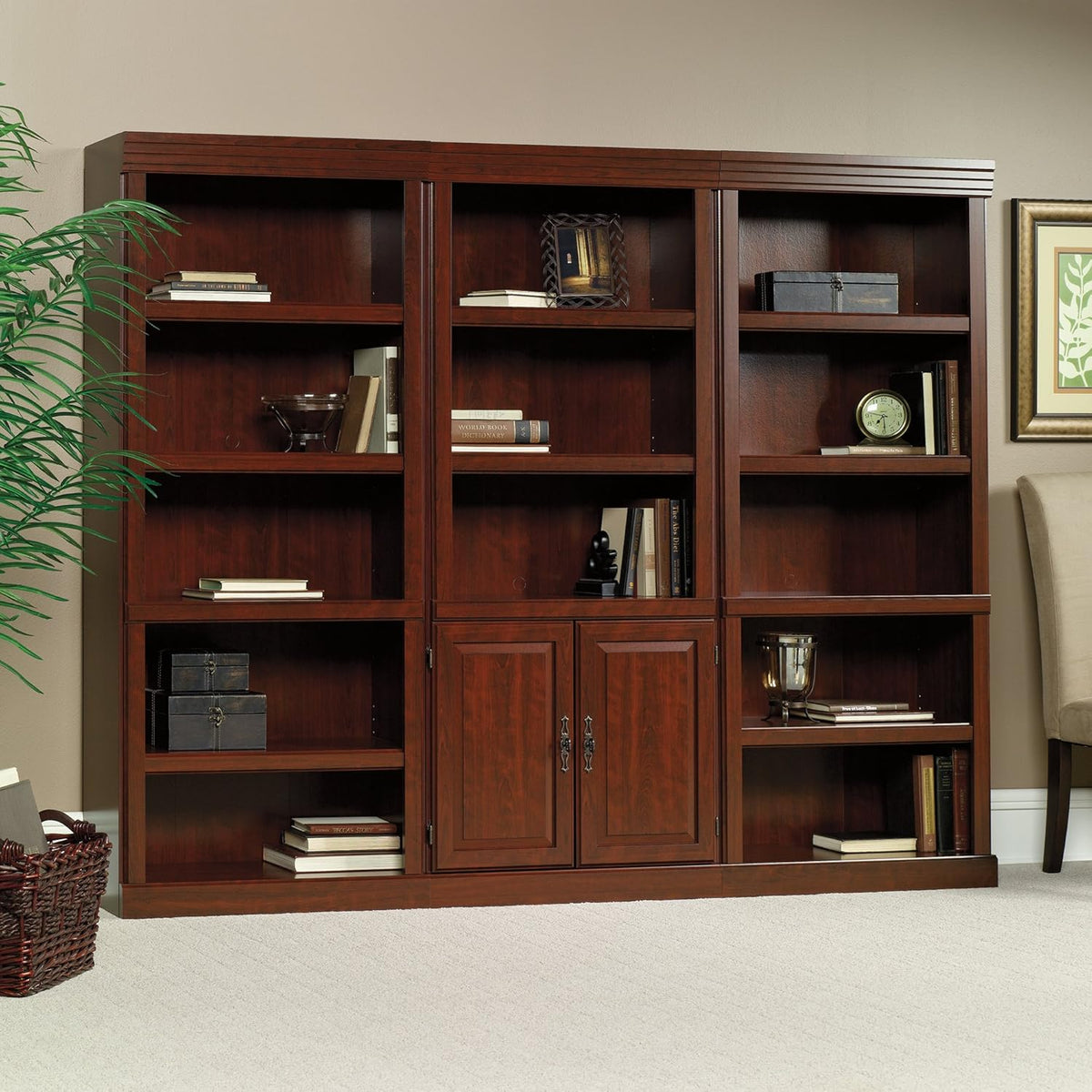 15 Shelf Bookcase Set Classic Cherry B967