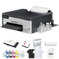 DTF Printer with White Ink Mixing and Roll Feeder, Automatic Cleaning, Includes Oven, Heat Press, Ink, Film S768700