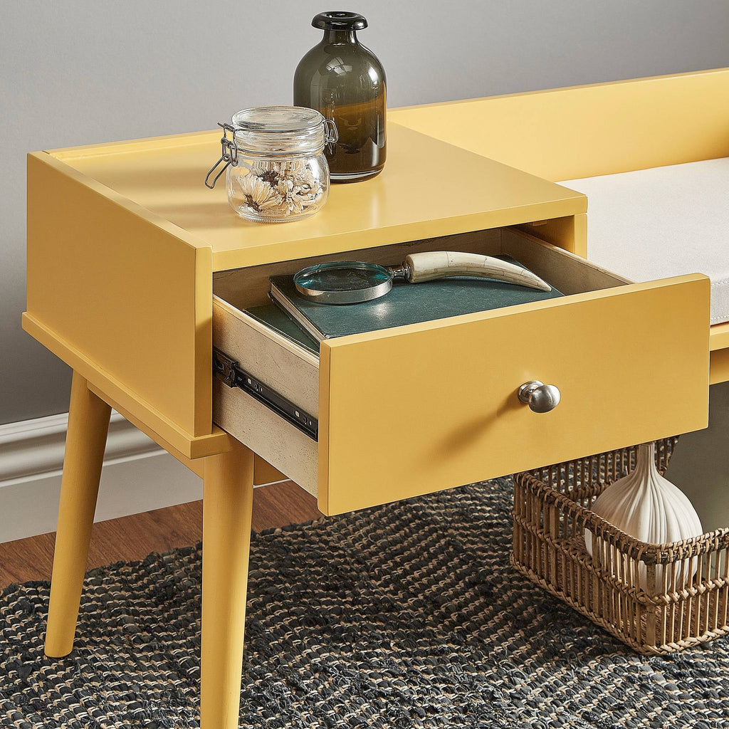 Wood Bench with 1 Drawer N91211