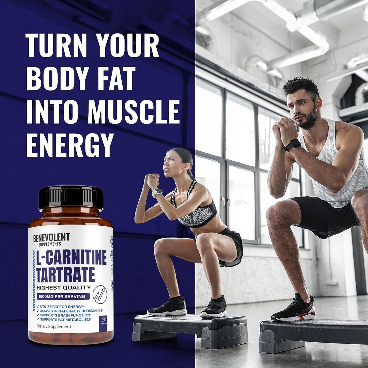 120 Non-GMO L-Carnitine Tartrate Capsules P35231