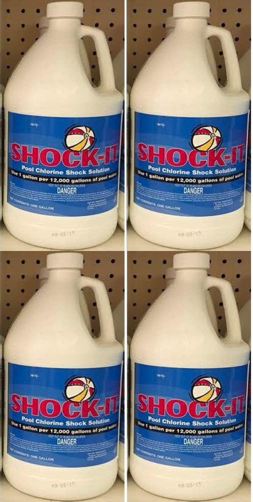 4 Gallons 12.5% Liquid Chlorine Pool Shock I528985