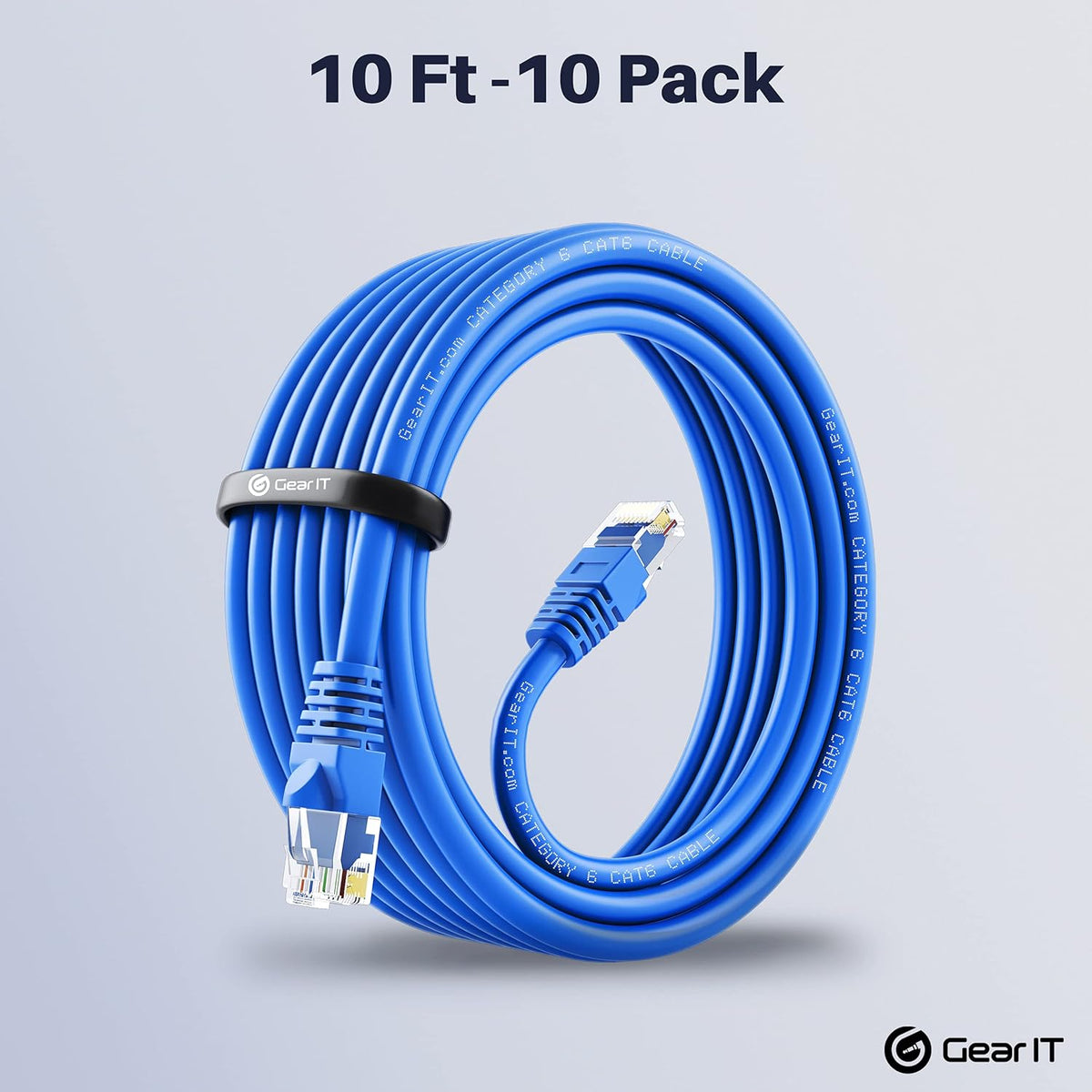 Cat 6 Ethernet Cable 100 ft (5-Pack) Blue P2534