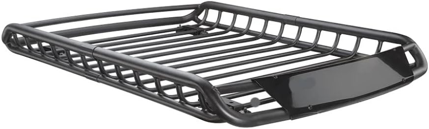 Black Powder Coat Rooftop Basket with Deflector G3852