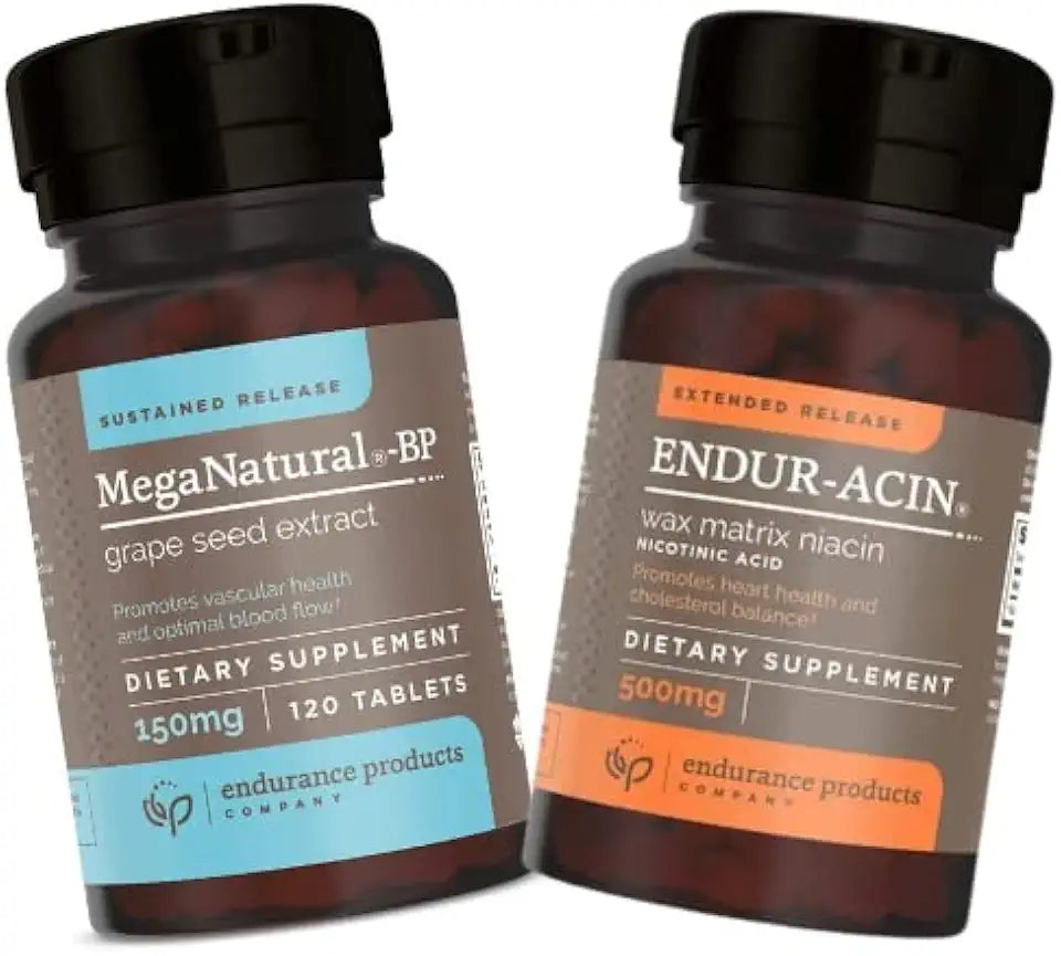 150mg Sustained Release Grape Seed Extract 120 Tablets and 500mg Extended Release Niacin 200 Tablets J97692
