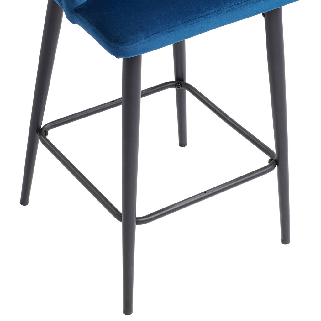 Blue Velvet Barstool D9524