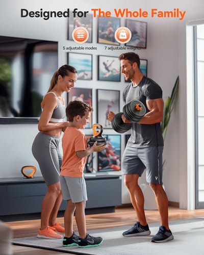 Adjustable Dumbbells Set with Connector Y2853