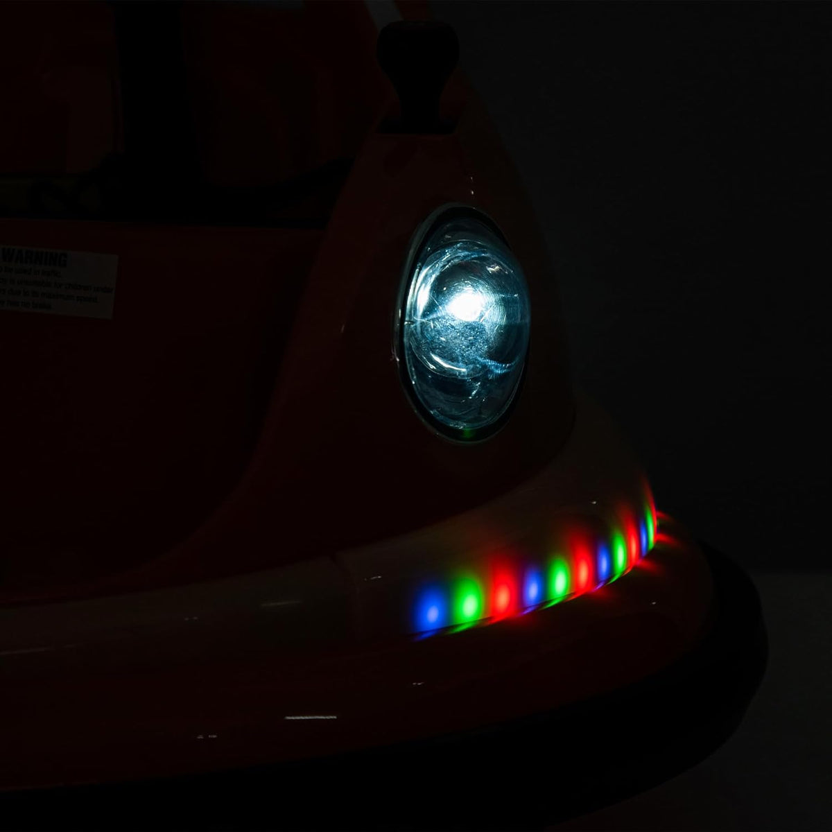 12V Electric Ride-On Bumper Car with Remote Control, Led Lights, 360° Spin, Anti-Collision Padding, Safety Belt Y417617