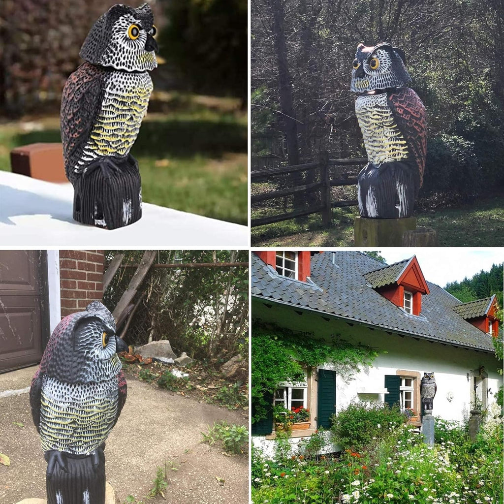 Owl Decoy with Rotating Head M97434