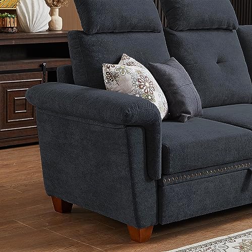 Beige Microfiber L Shaped Sectional Sofa with Storage Chaise P274916