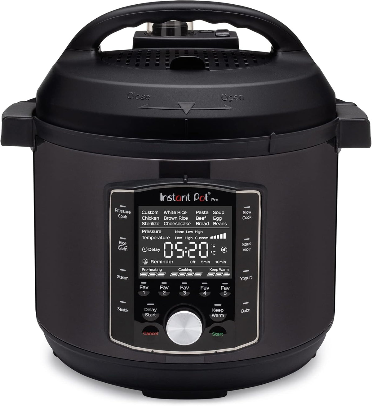 10-in-1 Pressure Cooker, 6 Quart, Stainless Steel Rim K303646