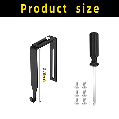 12 Pcs Adjustable Metal Cubicle Wall Hooks with Cross Screwdriver H2016