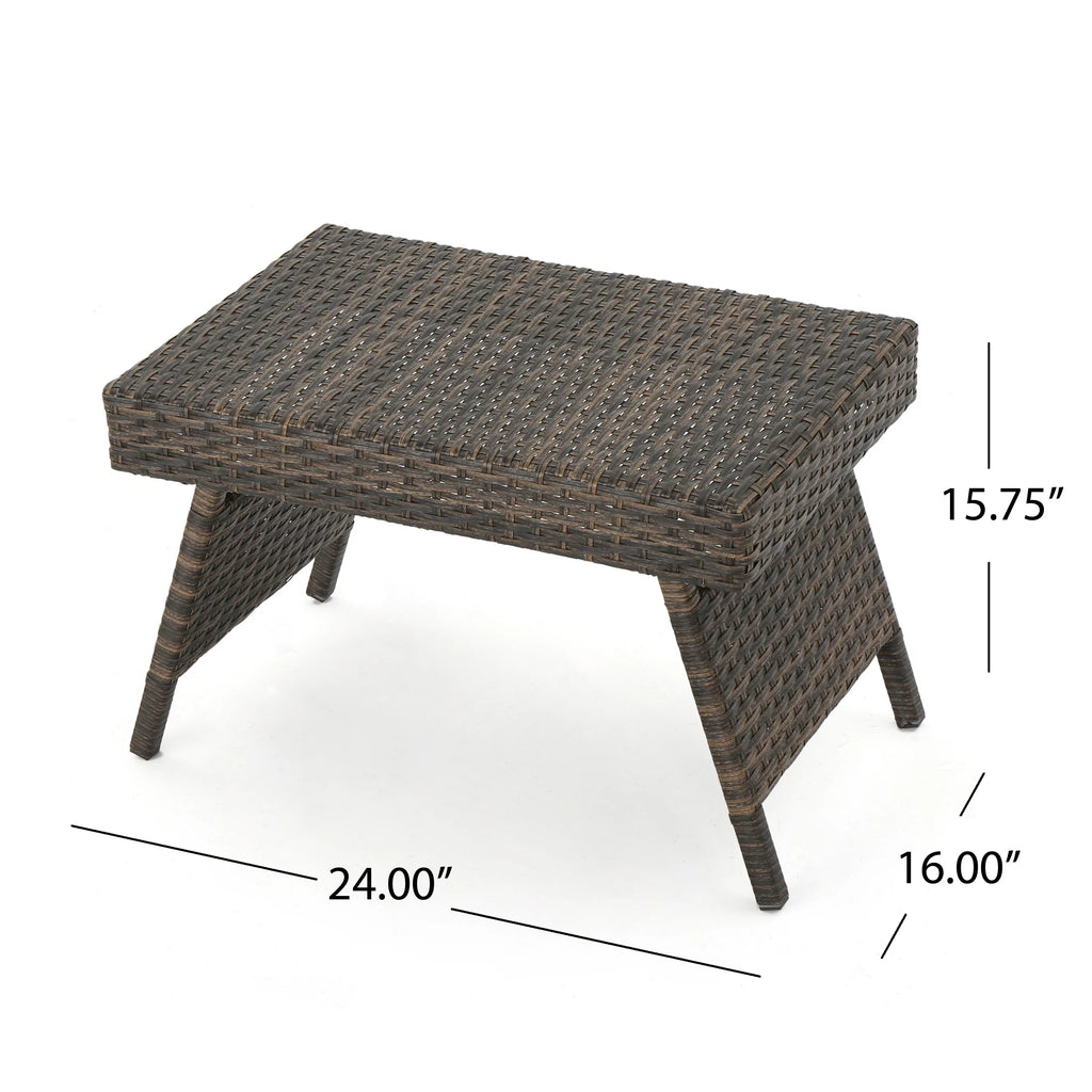 Outdoor Wicker Folding Side Table S432422