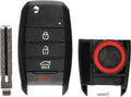 Keyless Entry Remote Flip Key Fob Shell Case Cover Button Pad Pack of 2 X89123