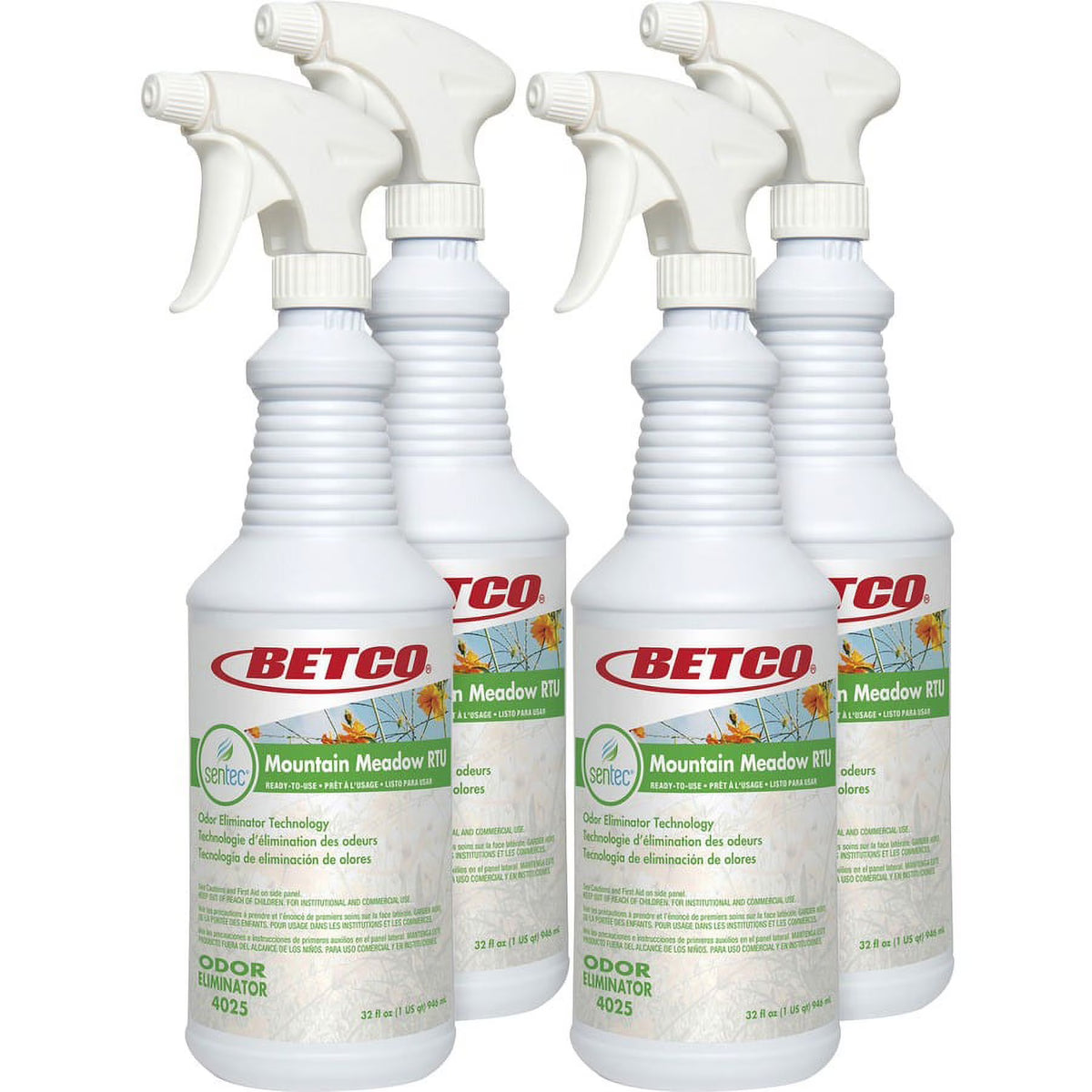 Malodor Eliminator Liquid - 32 fl oz - 4 / Carton - Bundle of 5 Cartons J874