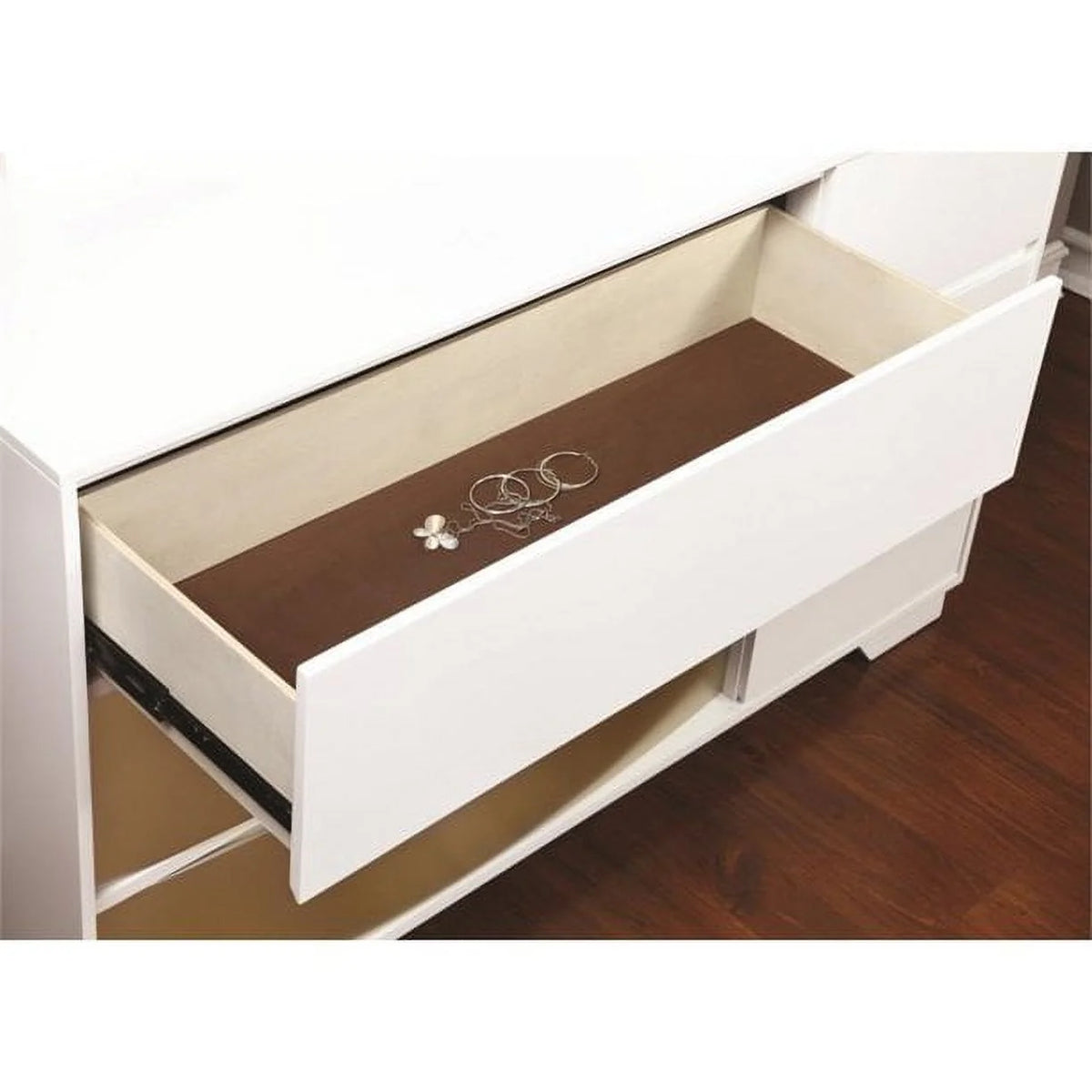 Contemporary Two Tone Finish Dresser T9480