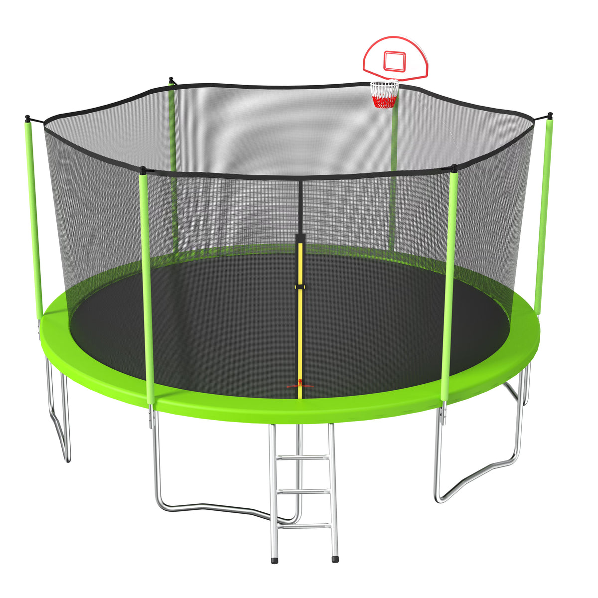 15FT Outdoor Trampoline with Enclosure Net R1580