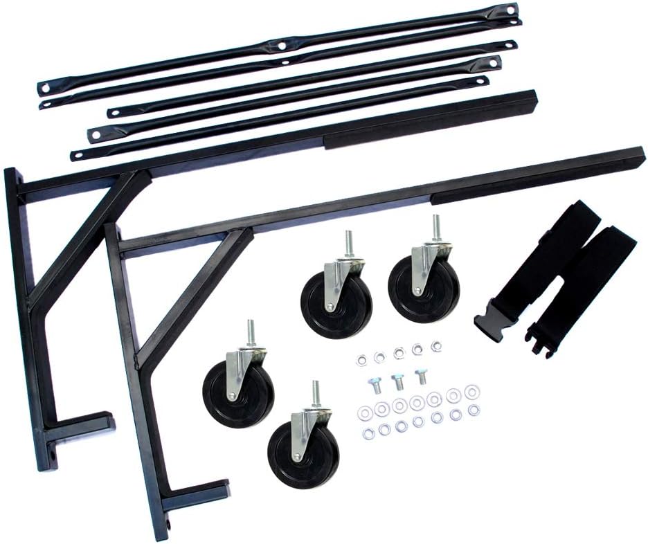Heavy-duty Hardtop Stand Storage Cart with Castors and Strap M96967
