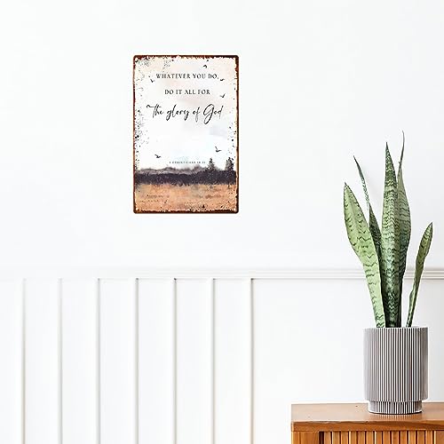 Bible Verse Wall Art Metal Sign G67131