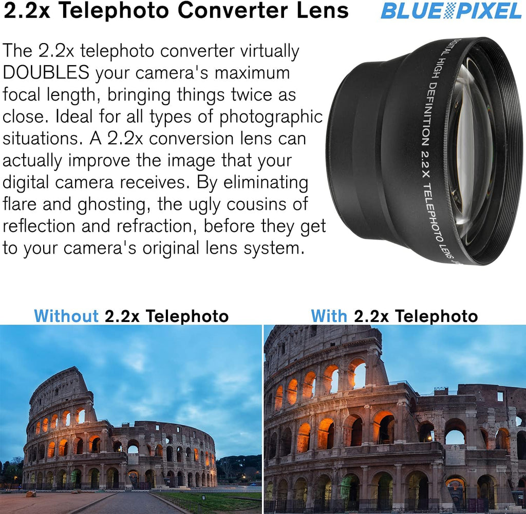 Black DSLR Camera with 18-55mm Lens 64GB Card Extra Battery U756
